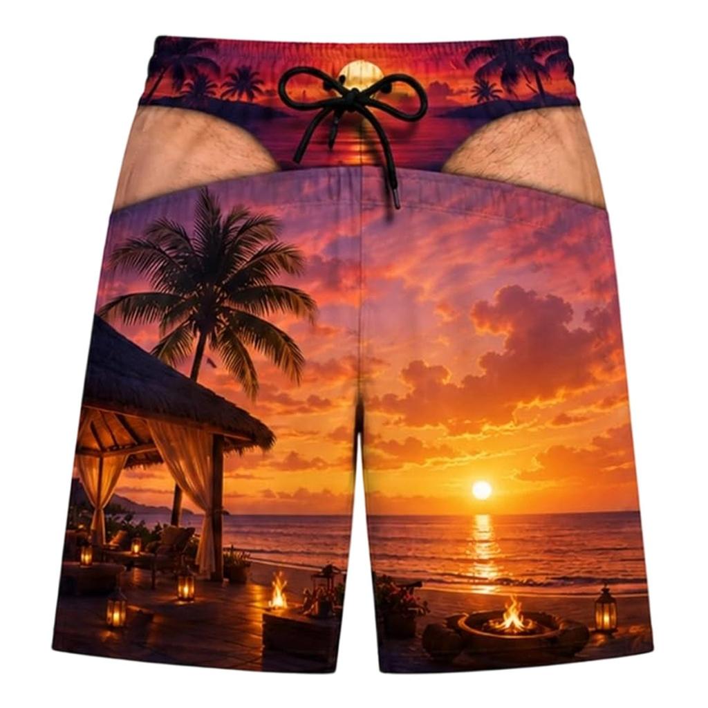Herren lustige Strandshorts Neuheit lässige Badehose
