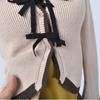Pure Desire Style Sexy Hanging Neck off-Shoulder Knit Cardigan Spring and Autumn Sweet Gyaru Slim Fit Short Inner Wear Base Sweater