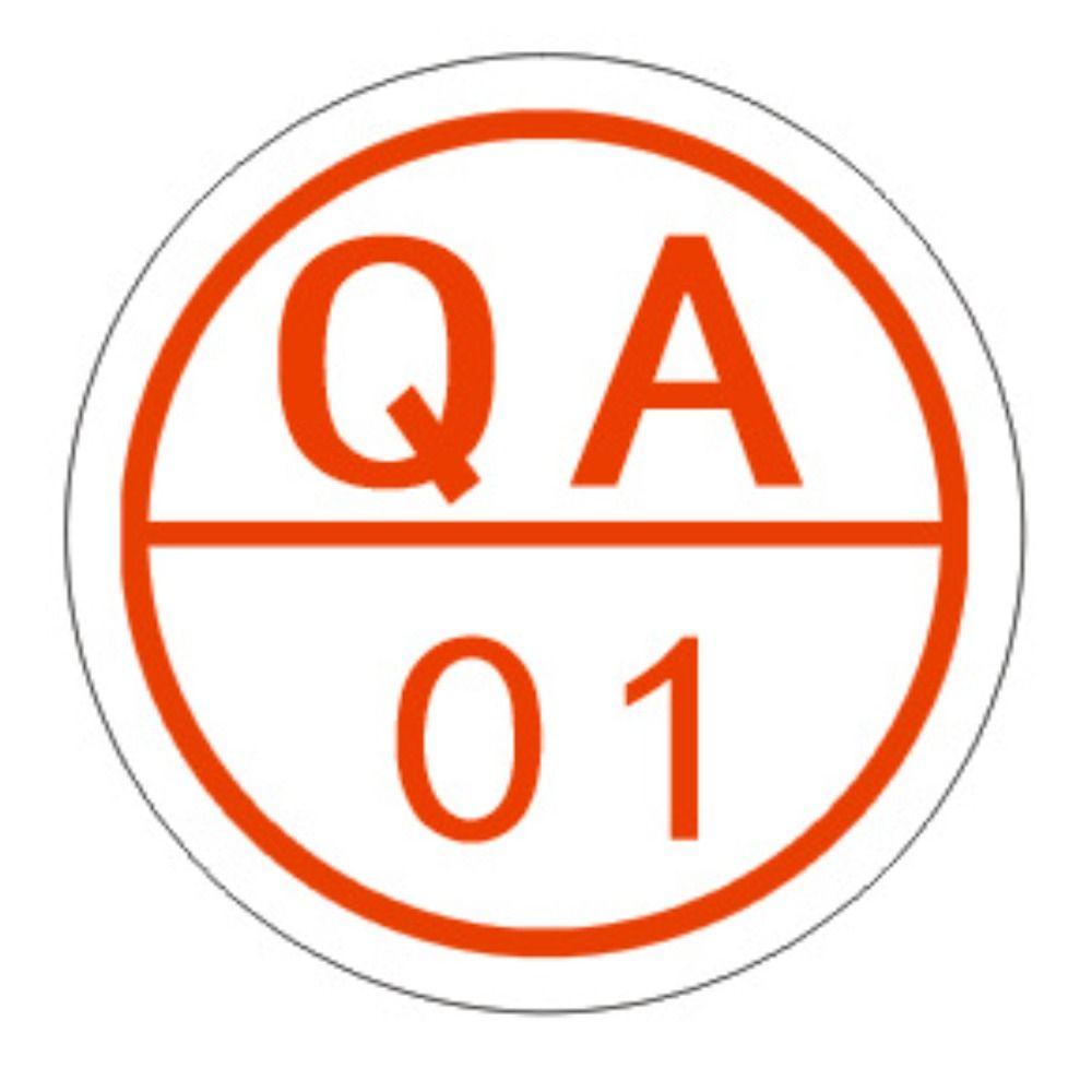 Engraved QA QC Inspect Stamp Self-Inking Quality Inspection Stamp Quality PASS Stamp  Office Supply