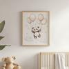 Plakat Uśmiechnięta Panda Z Balonami Plakat Uśmiechnięta Panda Z Balonami, 30X40 Cm, Rama Drewniana Jasny Dąb, Papier Matowy 230 Gsm