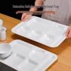 Melamine Rectangular Divided Cafeteria Tray