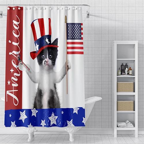 BohoGeometrischBlauThemaBadezimmerDuschvorhangNiedlich3D-GedrucktWasserdichtStoffFürKinderMitHakenGeometrischesMusterDekorativer Duschvorhang