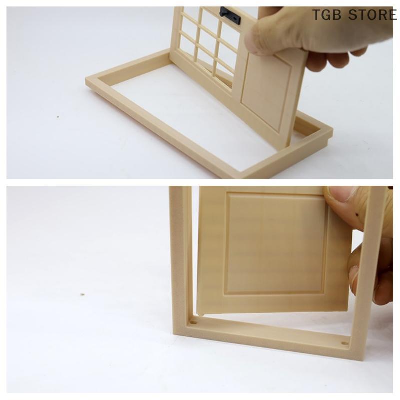 1 Pcs Mini Openable Door Model Doll House Miniature Furniture Accessories 1:12 Dollhouse Simulation Plain Door