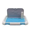Toilette per cani in rete con parete di simulazione Accessori per vasino portatile per animali domestici Forniture per animali domestici per addestramento di pipì per cani