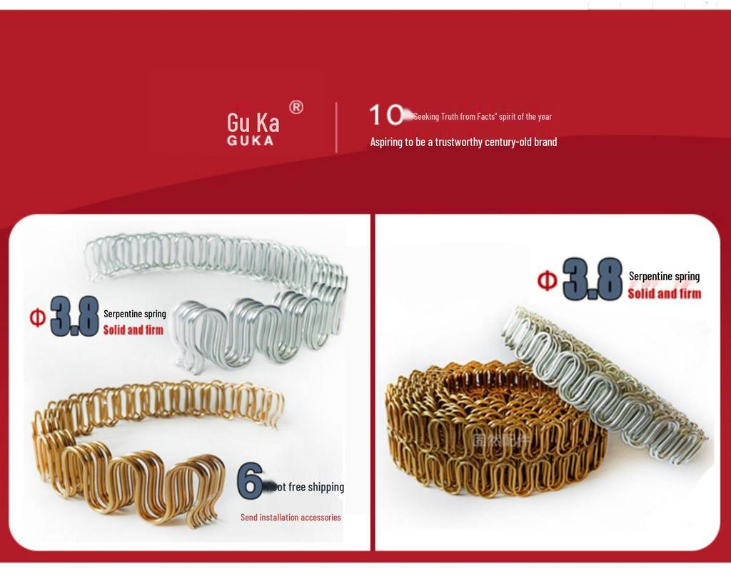 Zigzag Spring Repair Kit for Sofa Sagging - Includes Clips and Straps for Easy Fix