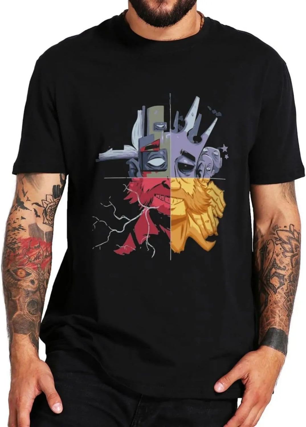 Disco Elysium T Shirt Funny Cool Game Lovers Vintage Men Clothing Summer Casual Soft Cotton S чёрный