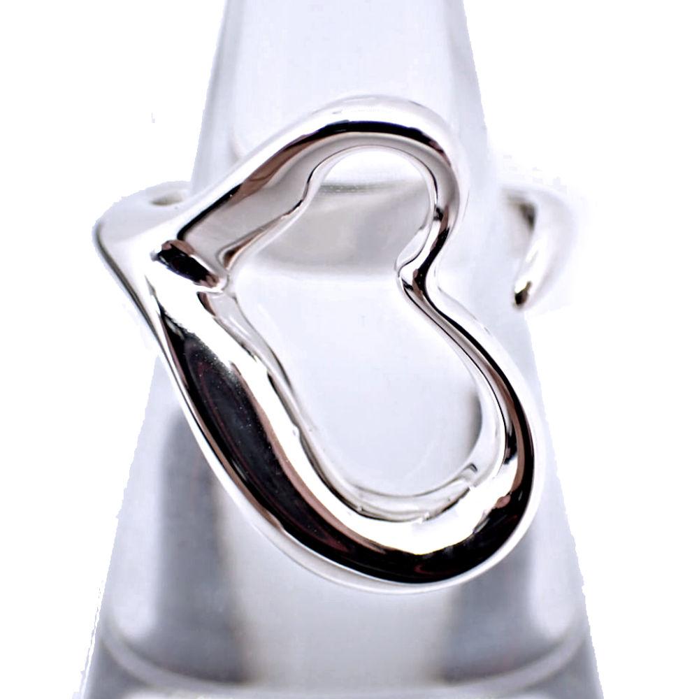 [Used] TIFFANY 925 Open Heart Ring / Size 8 / g539-22