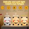 BUBU DUDU Cute Panda Night Light  3Stage Dimmable Battery LED Lamp with Silicone Touch, Portable Bedroom Decoration  Nursery Gift for Girls/Boys