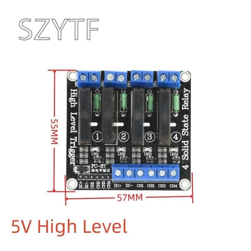 1 2 4 8 Channel 5V 12V 24V DC Relay Module Solid State High Level SSR AVR DSP G3MB-202P Relay 250V 2 for Arduino Raspberry Pi