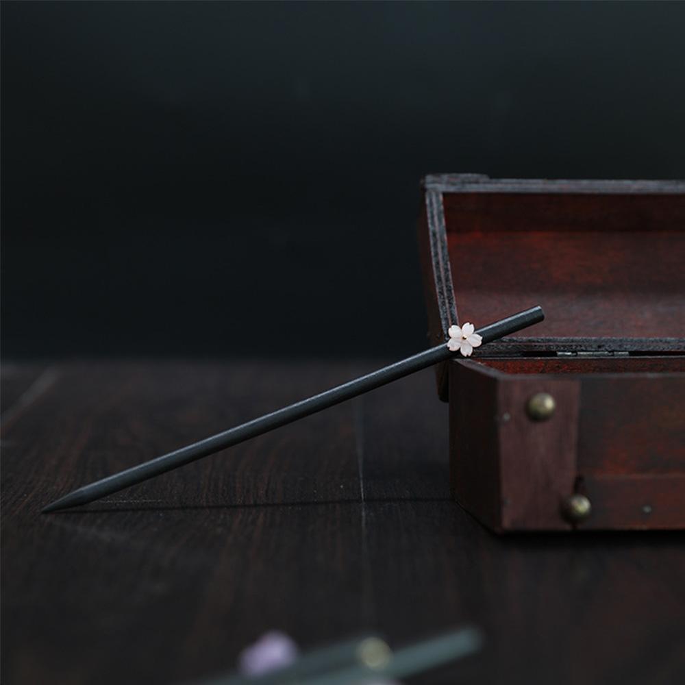 Vintage Hanfu Chinese Style Disk Hair Wooden Hairpin Flower Hairpins Hair Sticks Hair Accessories
