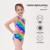 Teen Girls' Professional One-Piece Swimsuit for Swim Training