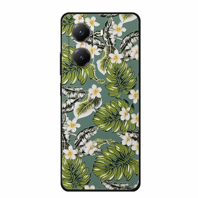 For Xiaomi POCO X7 Pro Case X7Pro 3D Relief Emboss Flowers Black Silicone Soft Back Cover Case For Redmi Turbo 4 Case Turbo4 Bag