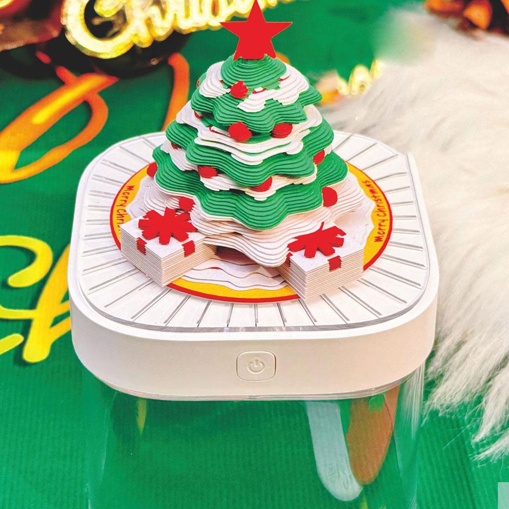 2025 Multi-functional 3d Christmas Tree House Calendar 3D Panoramic Calendar Christmas Tree Desk Calendar Note Paper