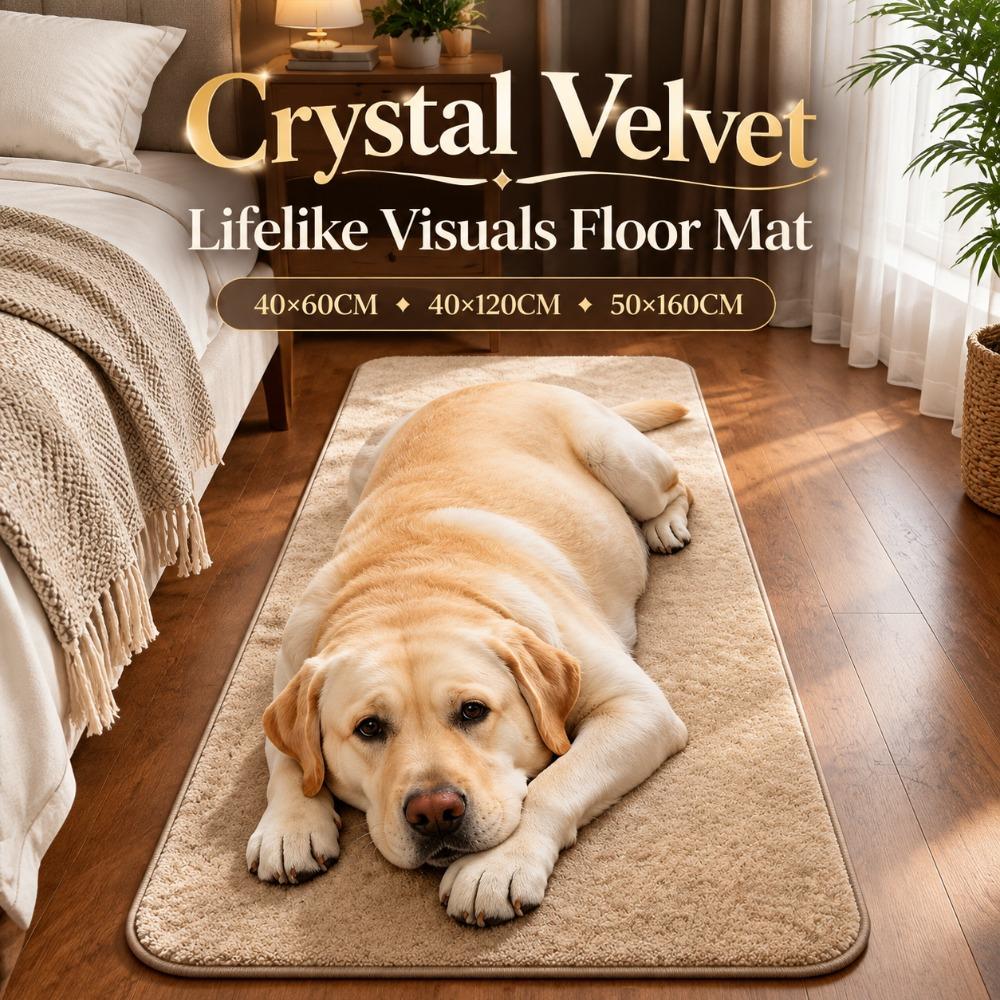 40×60CM 40×120CM 50×160CM Lifelike Visuals Floor Mat Crystal Velvet Bathroom Carpet Home Decor