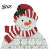Festive Seasonal Decor with Christmas Calendar 24-Day Snowman Advent Wooden Santa Countdown Box Calendar Numbered