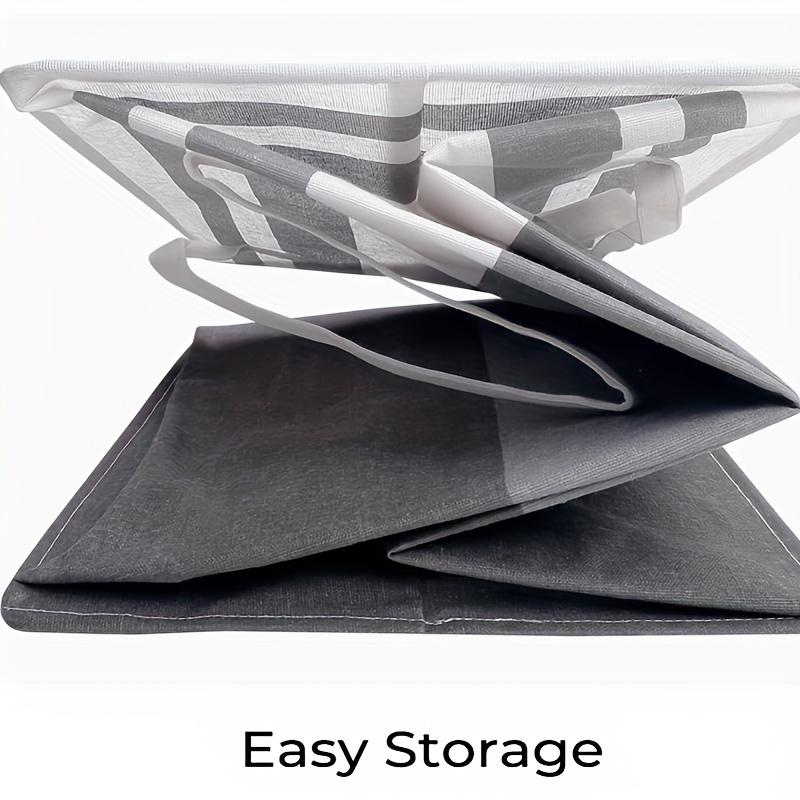 1PC Grey Large Capacity Waterproof Cotton Linen Dirty Clothes Basket Simplified Clothes Sundrie Storage Box Foldable Storage Bag