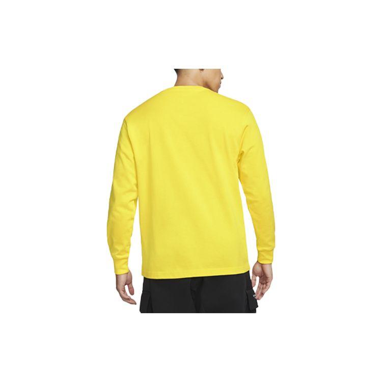 Jordan 23 Engineered Embossed Tag Crew Neck Sweatshirt Men Tops Opti-Yellow CV3012-731