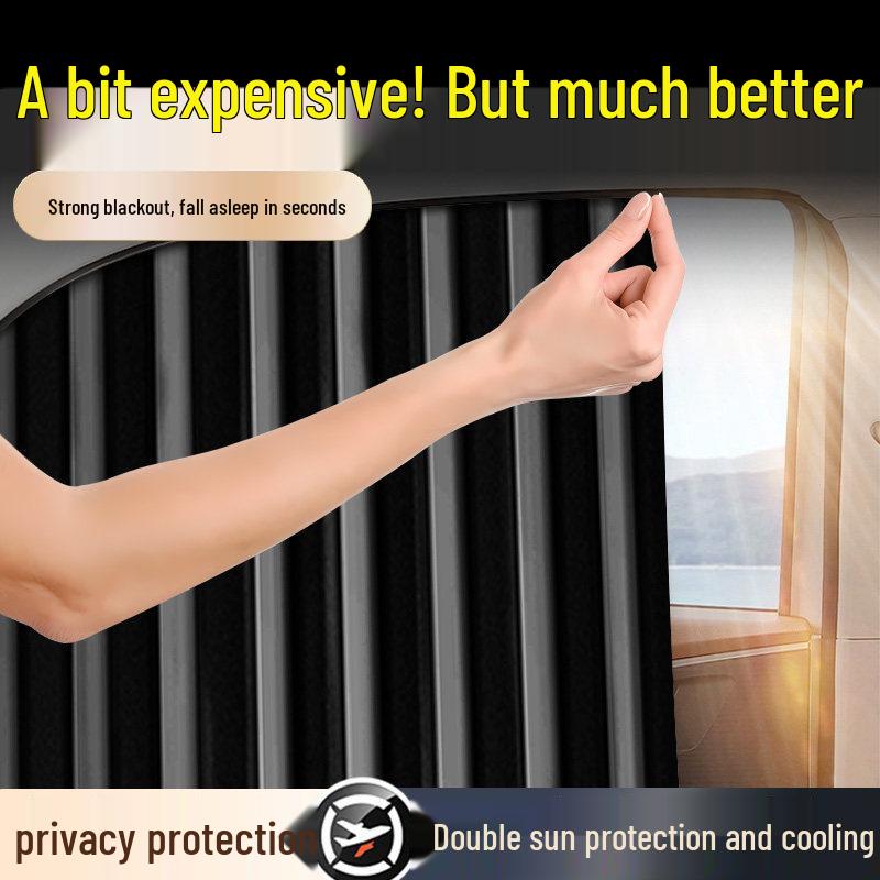 Magnetic Car Window Sunshade Curtains for Privacy and UV Protection