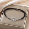Dawapara Wheel of Hecate Bracelet Wiccan Goddess Ancient Greek Blessing Protection Prosperity Symbol Stainless Steel Jewelry