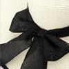Sun hat women's summer tide versatile sunscreen outdoor outing big edge sun hat foldable seaside beach butterfly straw hat