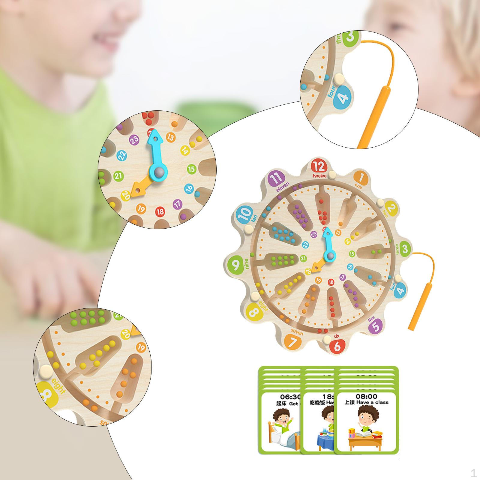 

Color and Number Maze Interactive Game Fine Motor Skills Sorting Clock