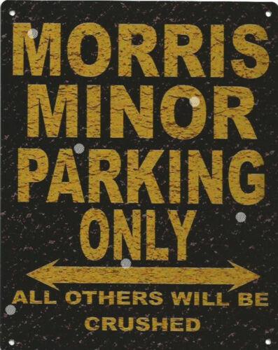 

MORRIS MINOR PARKING METAL SIGN RUSTIC VINTAGE STYLE 8x10in 20x25cm garageAluminum 20x30cm（7.8x11.8inch）