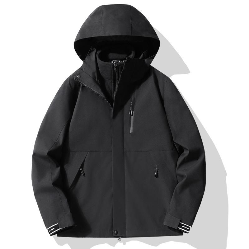 2024 Autumn Mountain System Outdoor Windbreaker: Couple's 3-in-1 Waterproof Jacket for Travel & Hiking