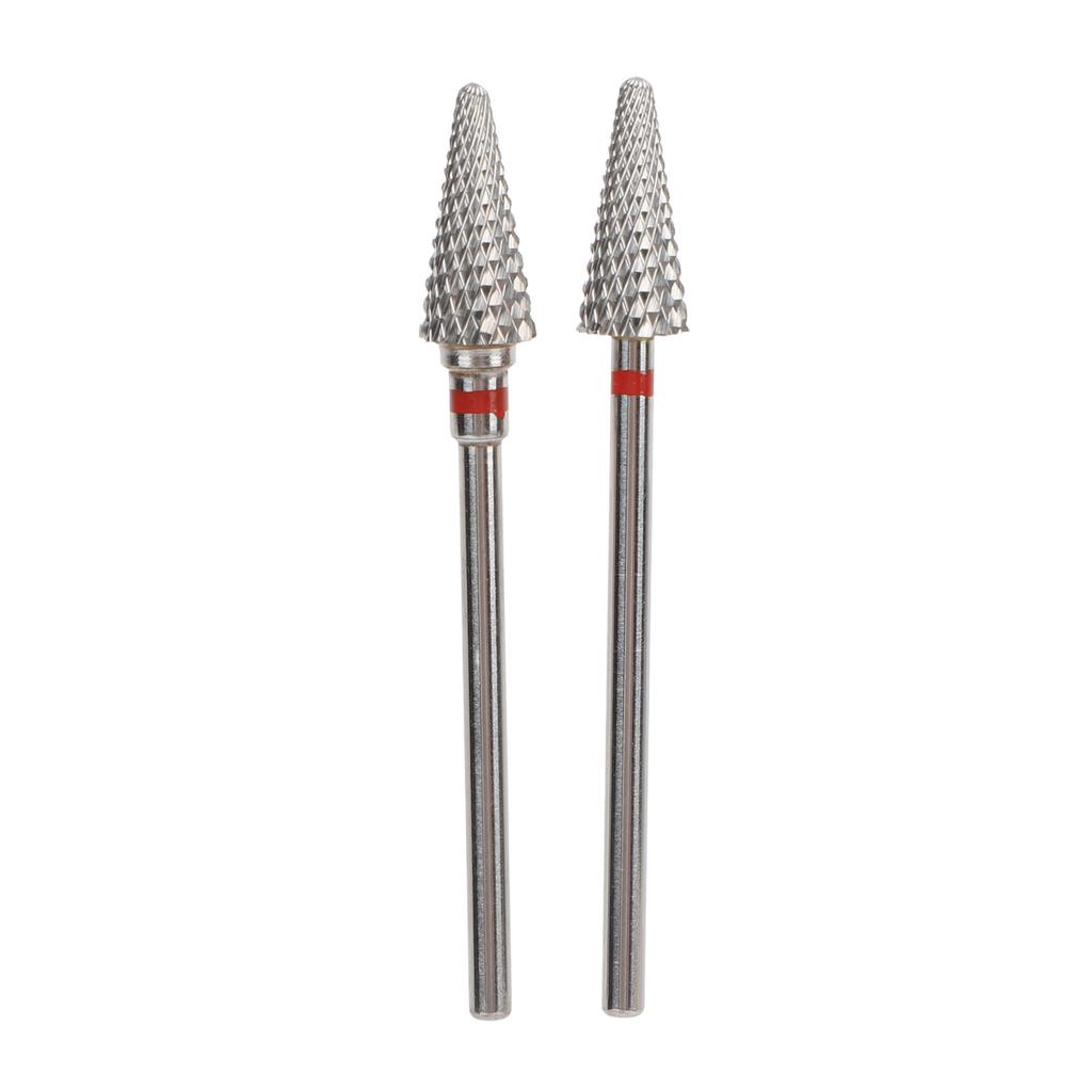 Nail Tapered Drill Bit Professional Fast Removing Tungsten Steel Manicure Drill Bits for Exfoliating