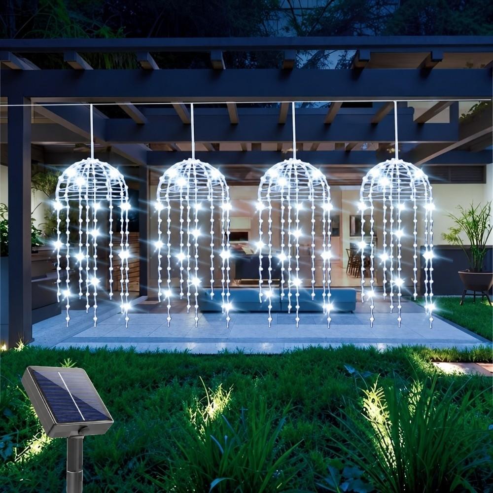 2/4 Jellyfish Solar Jellyfish Lights Waterproof String Lights Creative Fairy Lights Wedding Decor