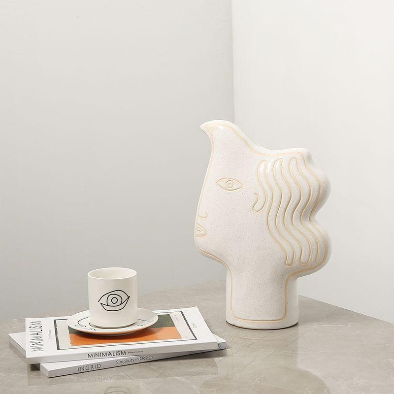 Simples e abstrato pássaro em forma de ornamentos de cerâmica facial salão de exposição, mesa de escritório, novos e exclusivos artesanatos decorativos