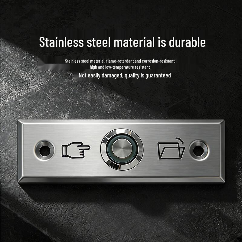 Realand ZD-K3A IP66 Stainless Steel Exit Button with LED CN plug (adapter included)