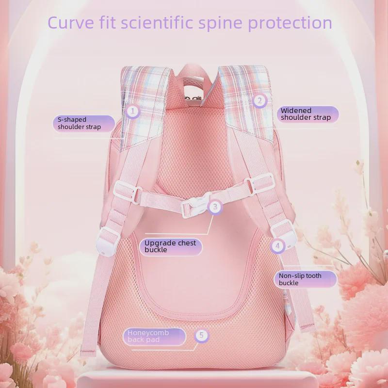 Lightweight Cute Style School Backpack for Primary School Girls by Kafani