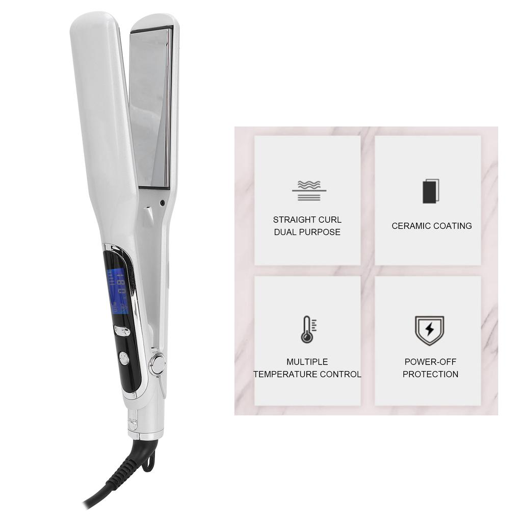 Hair Straightener Home Salon Dual Use Flat Iron Curler Straightening Iron
