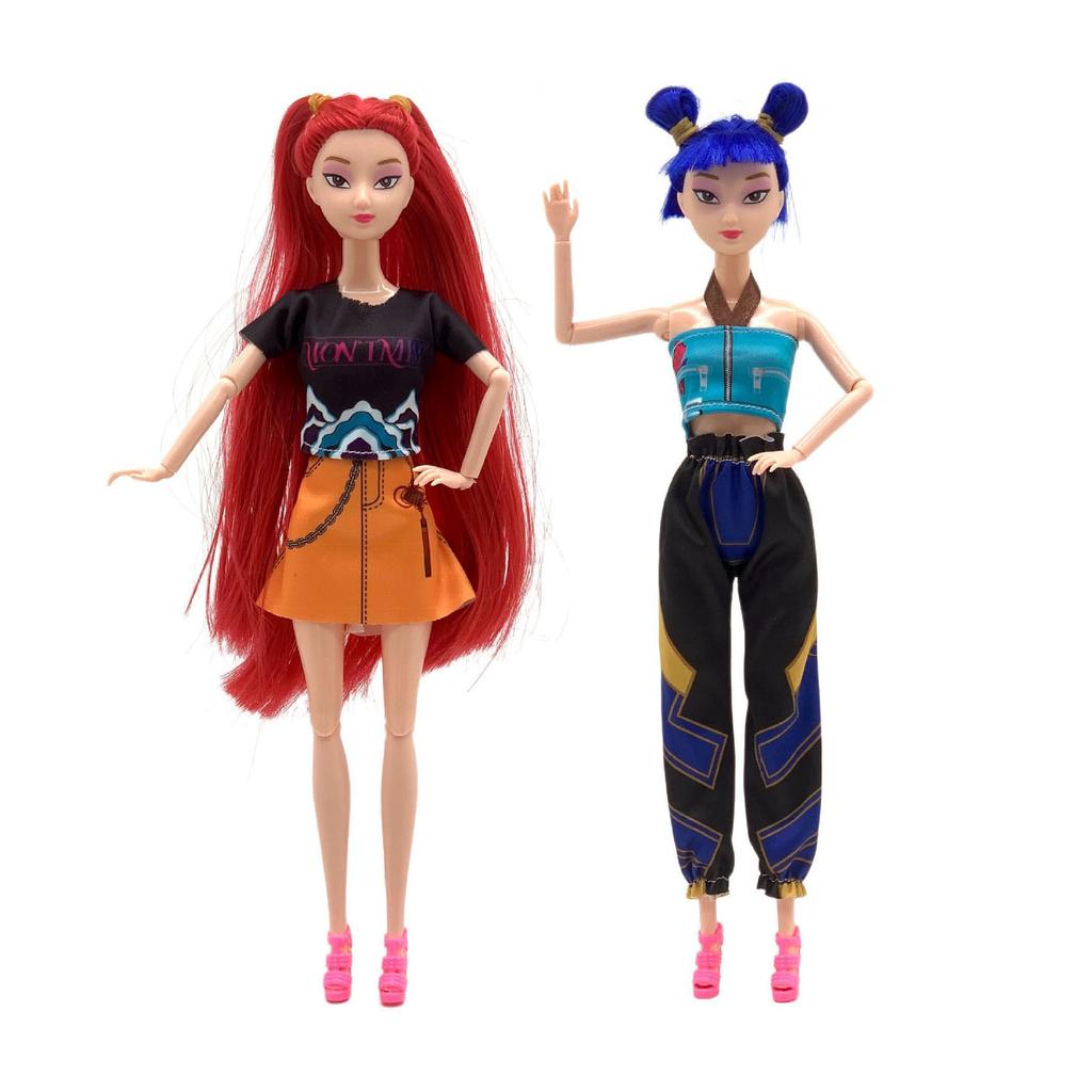 Neue 28 cm große K-Pop-Actionfigur „Demon Hunters“, neue K-Pop-Vinylpuppe „Demon Slayer“ von Lumimila Zoey, Schreibtischdekoration, Spielzeug für Kinder, Geschenkidee