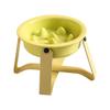 Ciotole per Animali in Ceramica Alte con Piedi per Mangiare Lentamente per Prevenire il Soffocamento, Anti Ribaltamento con Bordo Obliquo, Protezione del Collo, Ciotola per Cane Gatto, 1 Pezzo