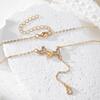 Minimalist Zircon Heart-Shaped Pendant Necklace for Women Thin Chain Hollow Love Personalized Fashionable Women's Necklace