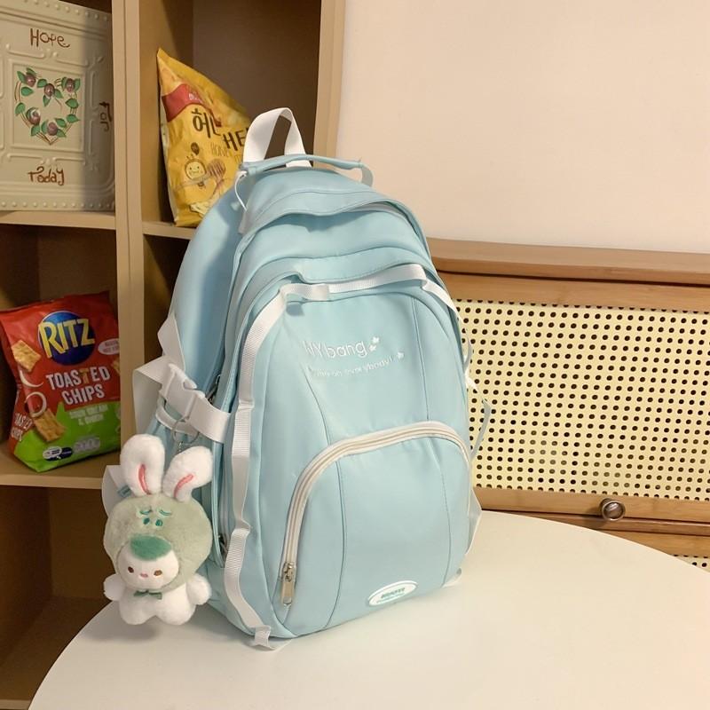 Stylish High-aesthetic Backpack Fashionable Unisex Travel Bag 20-35l Waterproof Nylon зелёный