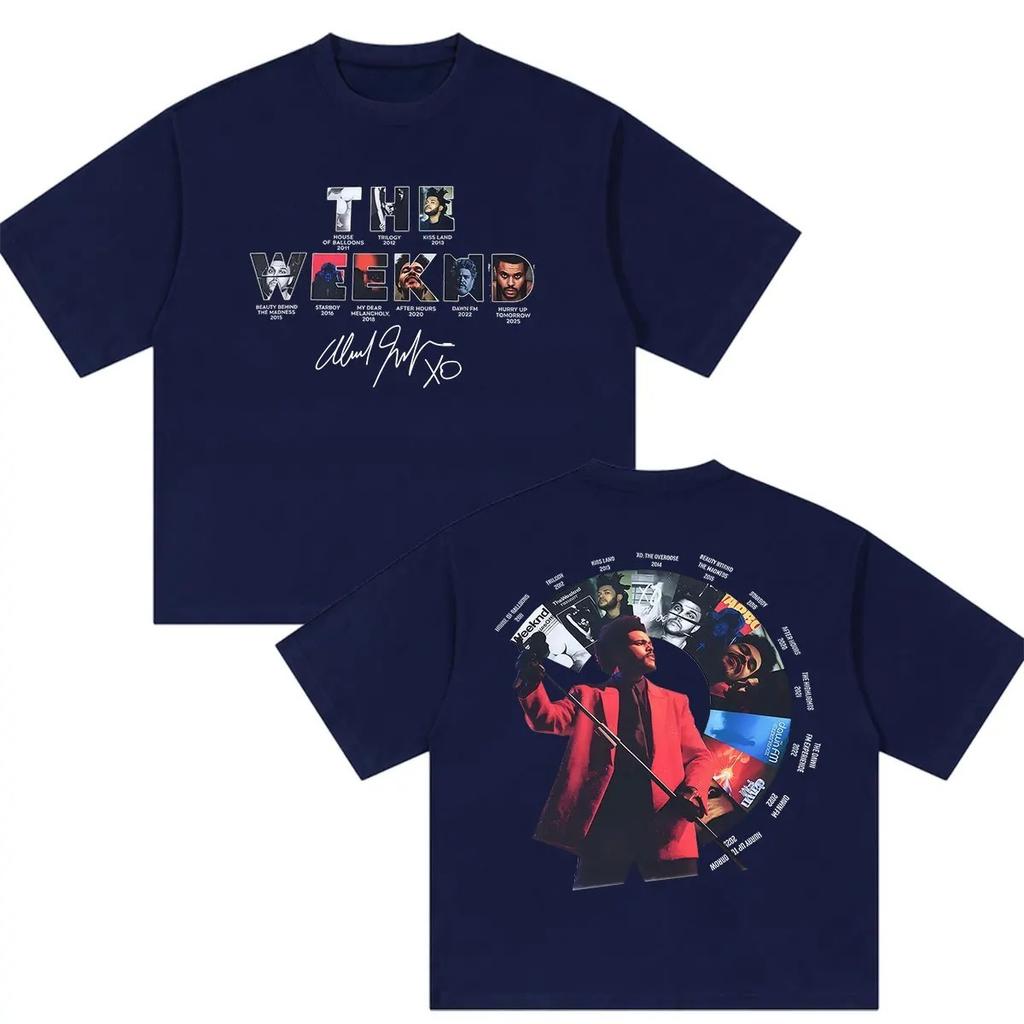 Rappe The Weeknd Hurry Up Tomorrow Tour  Graphic T Shirts Unisex Women Hip Hop Vintage Fashion Oversized Cotton TShirt YK