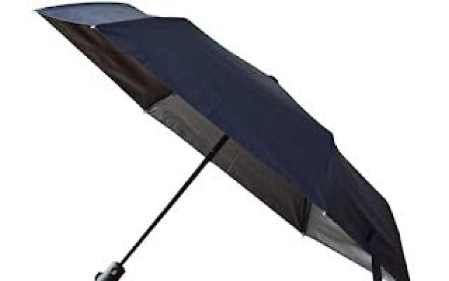 Komiya Shoten Automatic Folding Umbrella for Both Sunny and Rainy First Class UV Wind Wind Over Shading Plain Open/Close Days, Shading, Men's,