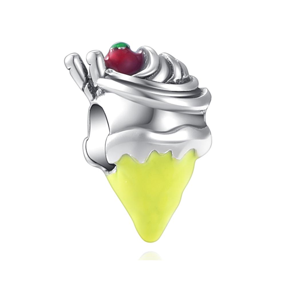 New 925 Silver Coffee Cup Cake Teapot Charm Bracelet DIY Ladies Jewelry with Chain Beaded Fit Original Pendant