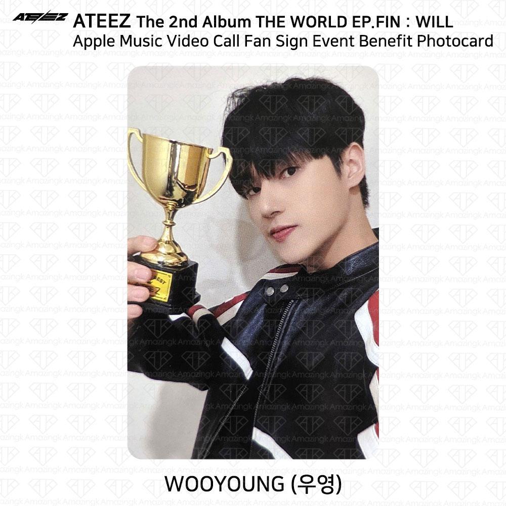 

ATEEZ THE WORLD EP.FIN БУДЕТ Фотокарточка с выгодой от Apple Music Video Call Wooyoung