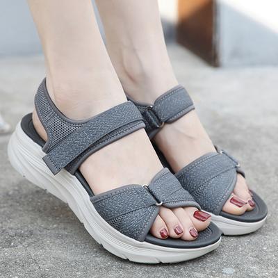 Damen flache Sandalen Sommer Bequeme Sandalen zum Gehen Plateau-Schuhe Wanderschuh Lässiger Stil Zubehör Sandalias De Tacón