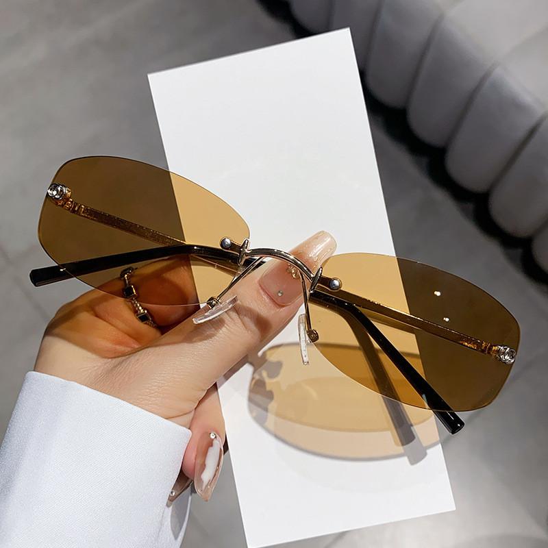 Y2k Blue Square Sunglasses With Uv400 Protection For Fashion Streetwear
