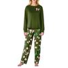 Women's Butterfly Print Long,Sleeved Pajama Set