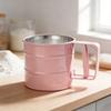 Stainless Steel Mesh Flour Sieve With Adjustable Handle For Home Baking And Food Preparation