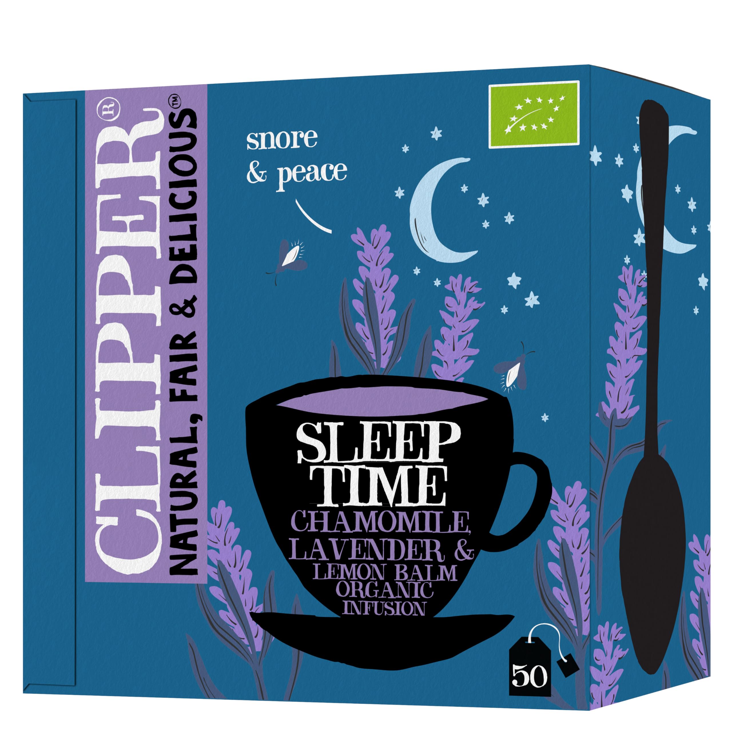 Clipper Organic Herbal Tea Sleep Time 50 Tea Bags (Snore & Peace)