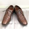 70er 80er Vintage FREEMAN Größe 9.5C 26.5 27.0cm Plain Toe Businessschuhe Braun(GEBRAUCHT)
