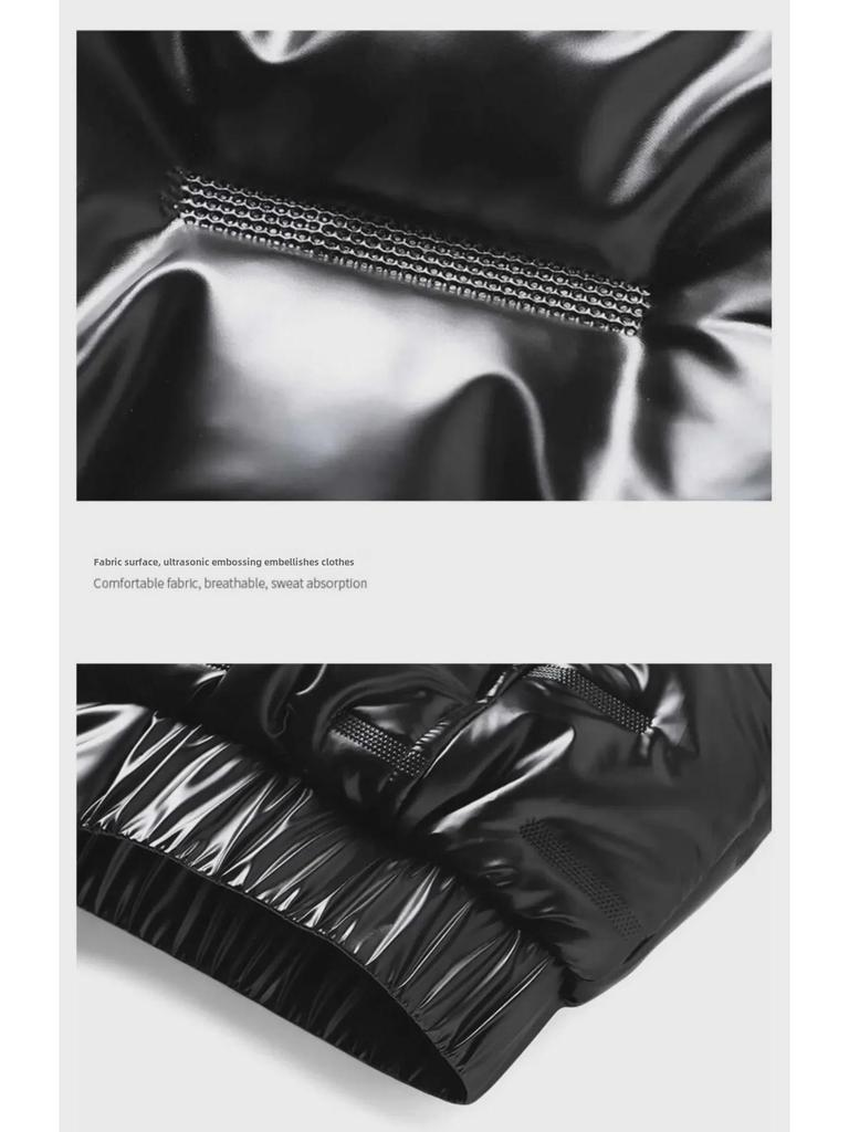 Men's Trendy Hooded Winter Jacket: Warm, Windproof, Velvet-Lined, Cotton Coat.