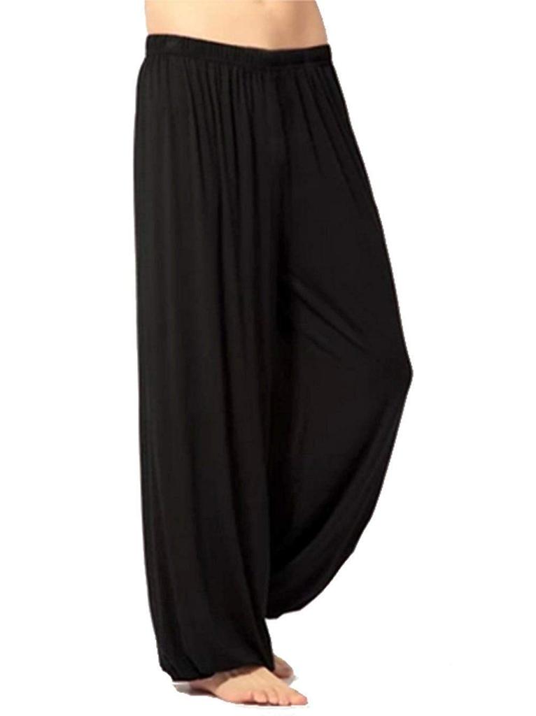 Yoga and Tai Chi Relaxed Silhouette [phalatina] Pants, Spring/Summer, Lightweight, Fit, Comfortable, Sweat-Proof, Sporty, Easy-Movement (01. Black,