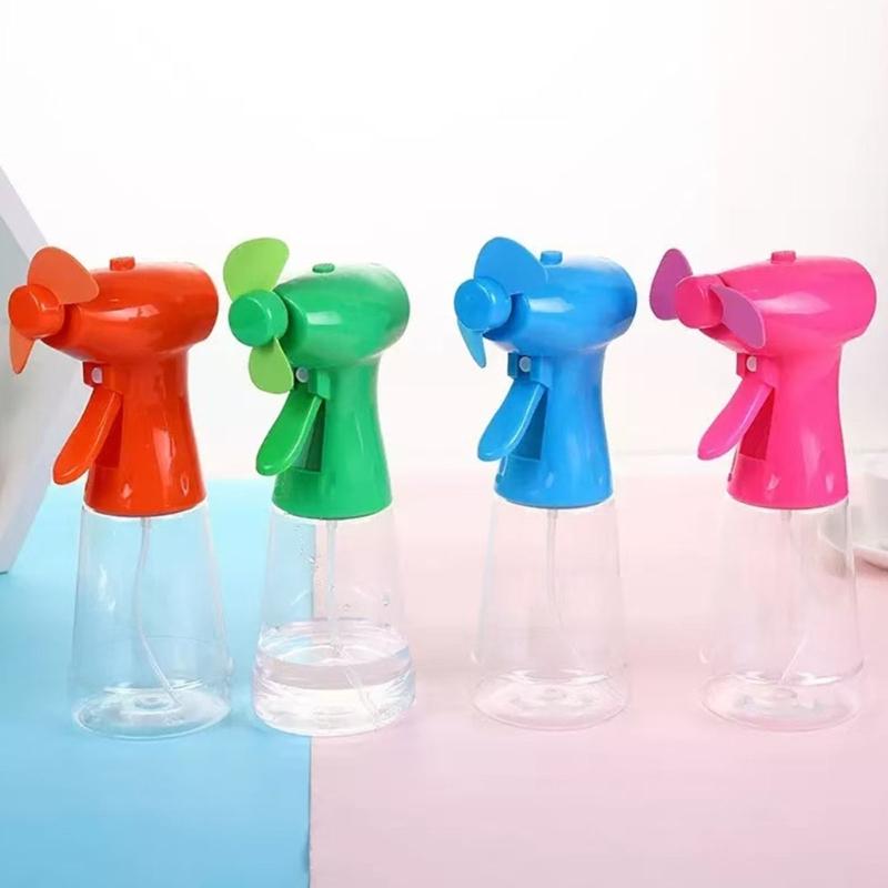 4 Adet El Spreyli Soğutma Fanı Taşınabilir El Kranklı Sis Nemlendirici Soğutma Fanı Çocuklar Yetişkinler Sıcak Hava İçin